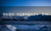 网友直呼：向日葵视频太下头 · 爆点8785